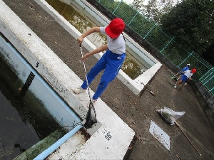 休み時間のボランティア