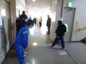 下校時さようならあいさつ運動
