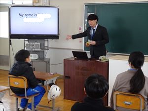 猿島中学校出前授業(英語)