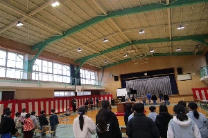 卒業式　全体練習