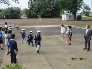 あいさつ運動（５年生）