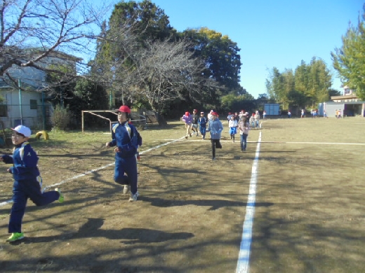 ５分間ペースを考えて走ります