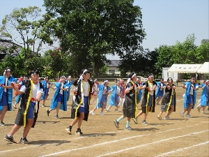 たくましい心と体をもつ子　運動会予行